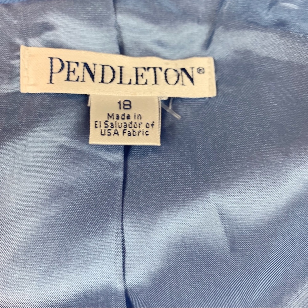 Pendleton Two Button Wool Blazer Jacket Long Slee… - image 7